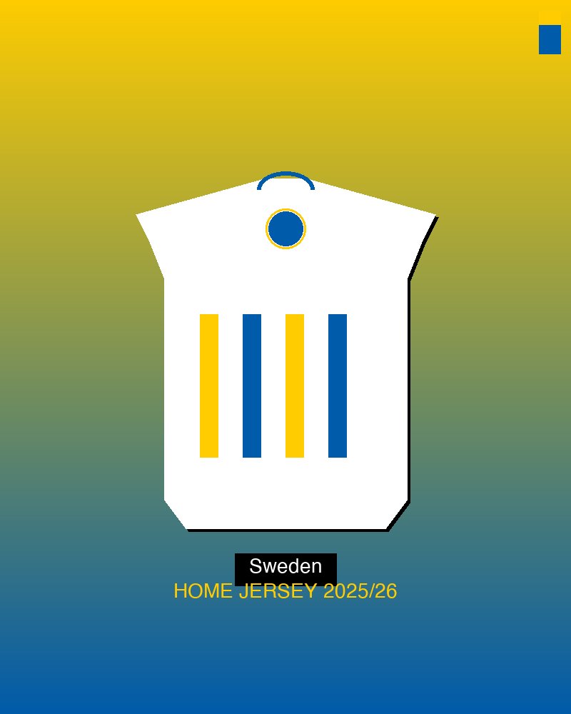 Sweden 2025 Away Jersey